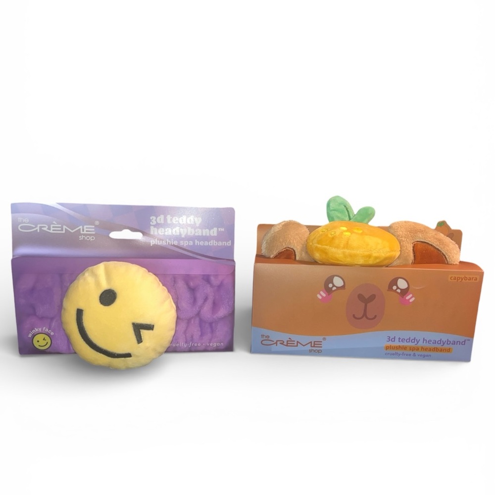 Set of 2 Crème Shop 3d Teddy Headybands